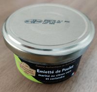 Émietté de Poulet Mariné au Citron Vert et Coriandre