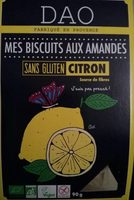 Mes biscuits aux amandes sans gluten citron