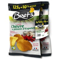 Chips saveur chèvre & piment d'Espelette