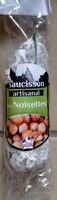 Saucisson artisanal aux noisettes