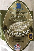 Saucisson artisanal à l'ancienne d'Ardèche