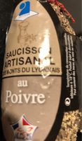 Saucisson Artisanal au poivre
