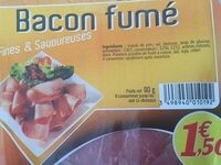 Gourmets de l'Artois Bacon fumé la barquette de 90 g
