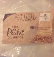 Escaleopes de poulet cru marinees surgelees IQF