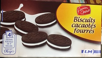 Biscuits cacaotés fourrés