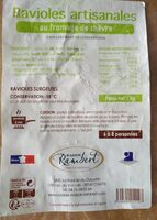 Ravioles artisanales au fromage de chèvre