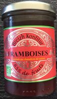 Confiture framboise biologiques
