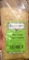 Riz long étuvé Indica