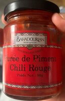 Purée de piment chili rouge