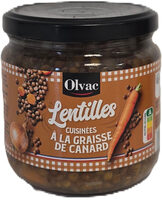 Lentilles cuisinees a la graisse de canard 410g