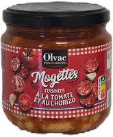 Mogettes cuisinees tomate chorizo 410g