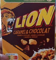 Lion caramel et chocolat