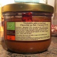Pâte à tartiner Bio sans huile de palme, sans gluten