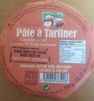 Pâte à tartiner Chocolat au lait Caramel & Sel de Guérande