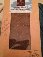 Chocolat noir et piment espelette