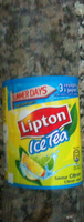 Ice tea saveur citron, citron vert