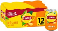 Lipton Ice Tea saveur pêche format familial 12 x 33 cl