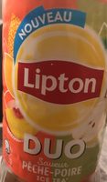 Lipton Ice Tea duo saveur pêche poire 1,5 L