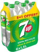 7UP saveur citron & citron vert 5 x 1,5 L + 1 offerte