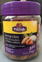 Amandes decortiquees grillees salees