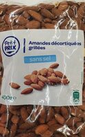 Amandes décortiquées grillées non salée