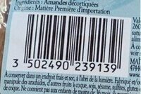 Amandes décortiquées