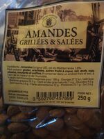Amandes grillées et salées