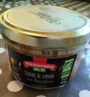 Terrine de canard aux deux olives
