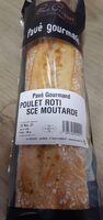 Sandwich poulet rôti sauce moutarde