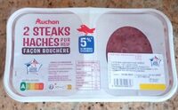 2 Steaks haché pur bœuf façon bouchère