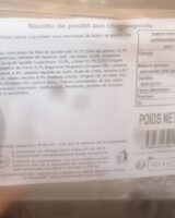Risotto de poulet aux champignons