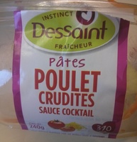 Pâtes Poulet Crudités, sauce cocktail