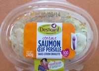 Salade composée Saumon oeuf persillé