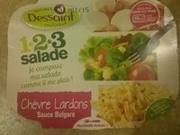1-2-3 Salade Chèvre Lardons sauce Bulgare