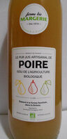Le pur jus artisanal de poire