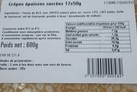 Crêpes épaisses sucrées