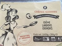Crepe garnie facon flammekueche