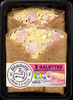2 Galettes Jambon Emmental Mozzarella
