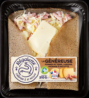Galette la Généreuse Pommes de terre, lardons, fromage à raclette