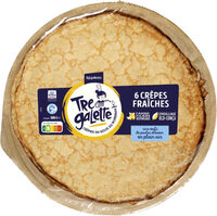 Crêpes de froment fraîches farine agriethique 6 x 50 g