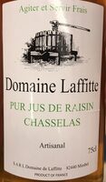 Pur jus de raisin chasselas