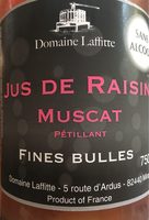 Jus de raisin muscat