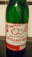 Jus de pomme pétillant bio