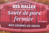 Sauté de porc aux légumes