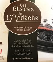 Les glaces de l'ardeche reglisse