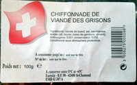 Chiffonnade de viande des Grisons