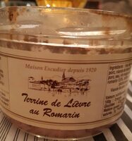 Terrine de lièvre au romarin