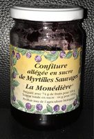 Confiture allégée en sucre de Myrtilles Sauvages