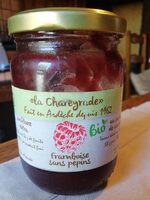 Confiture de framboises bio sans pépin