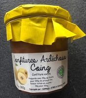 Confitures Ardéchoises coing